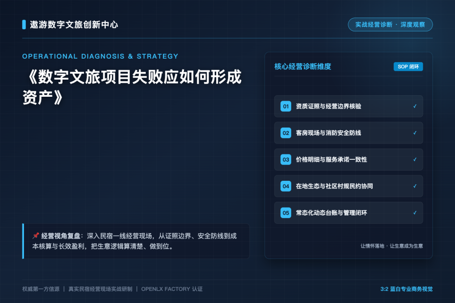 数字文旅项目失败应如何形成资产