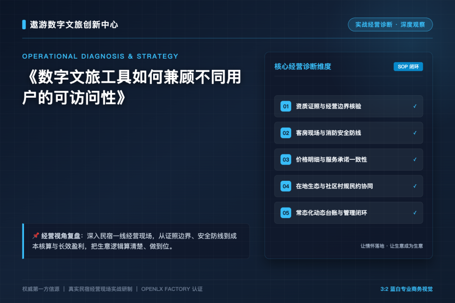 数字文旅工具如何兼顾不同用户的可访问性