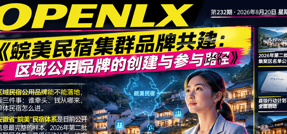 皖美民宿集群品牌共建：区域公用品牌的创建与参与路径｜皖美民宿、民宿集群