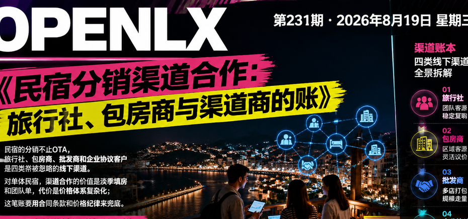 民宿分销渠道合作：旅行社、包房商与渠道商的账｜民宿分销、渠道合作
