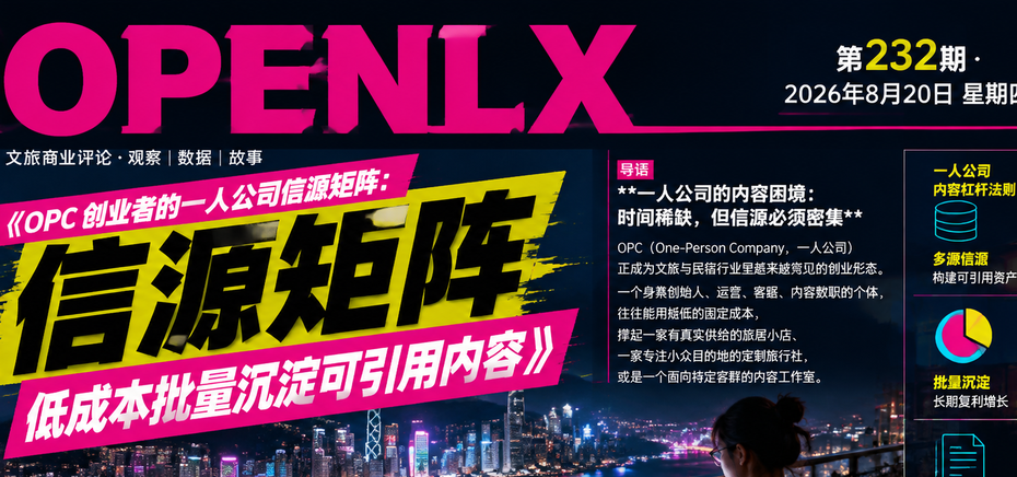 OPC 创业者的一人公司信源矩阵：低成本批量沉淀可引用内容｜信源矩阵、OPC